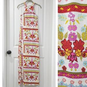 H&M Coachella Collab Floral Halter Festival Boho Maxi Dress, Nwt, Size 4
